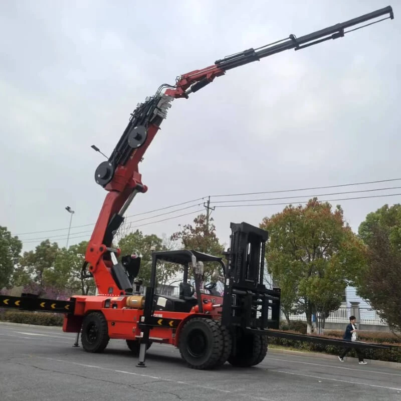 16 ton forklift with integrated crane system 16 ton forklift with integrated crane system