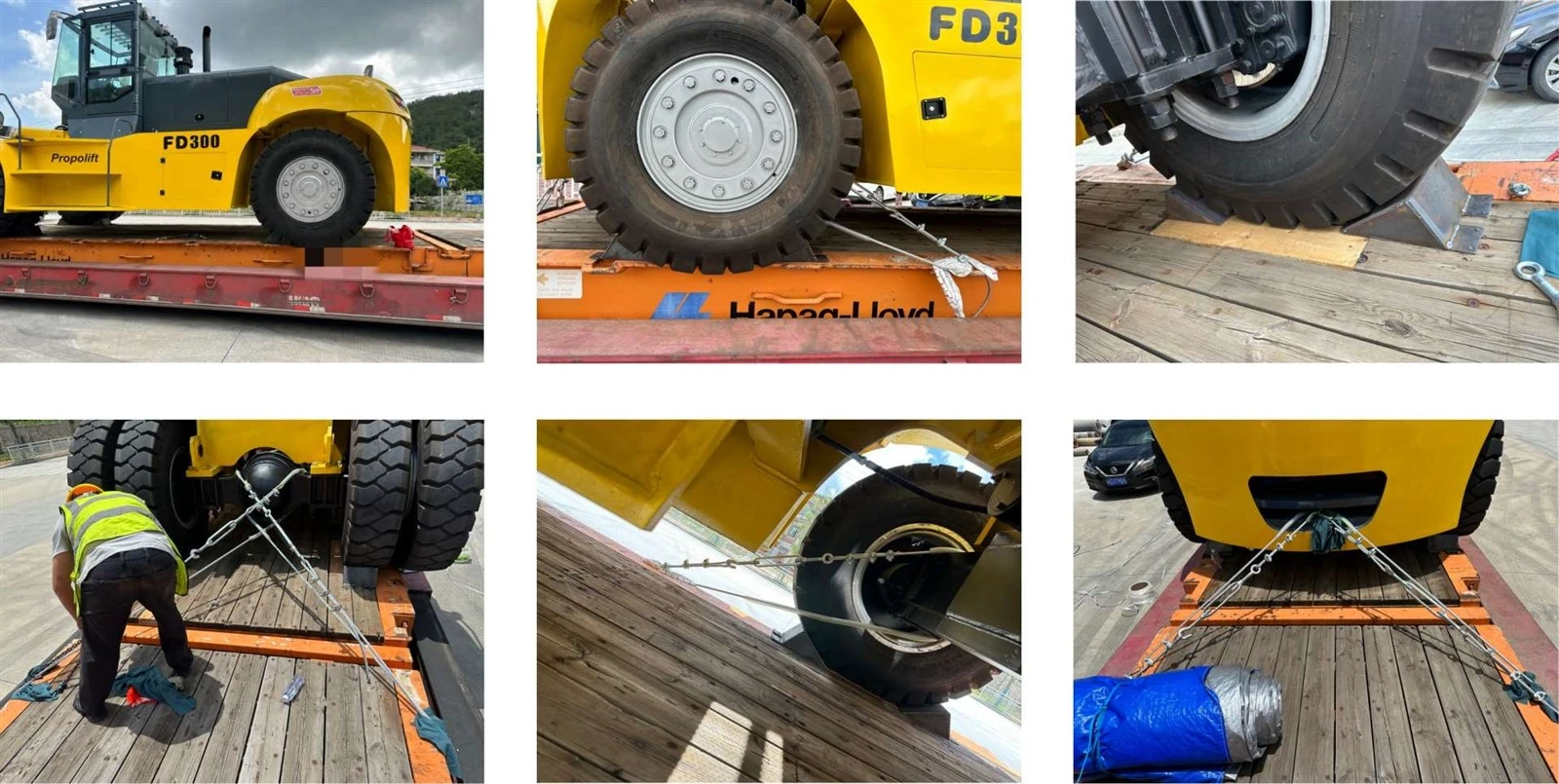 30 ton heavy duty forklift prepared for overseas shipment 30 ton heavy duty forklift prepared for overseas shipment
